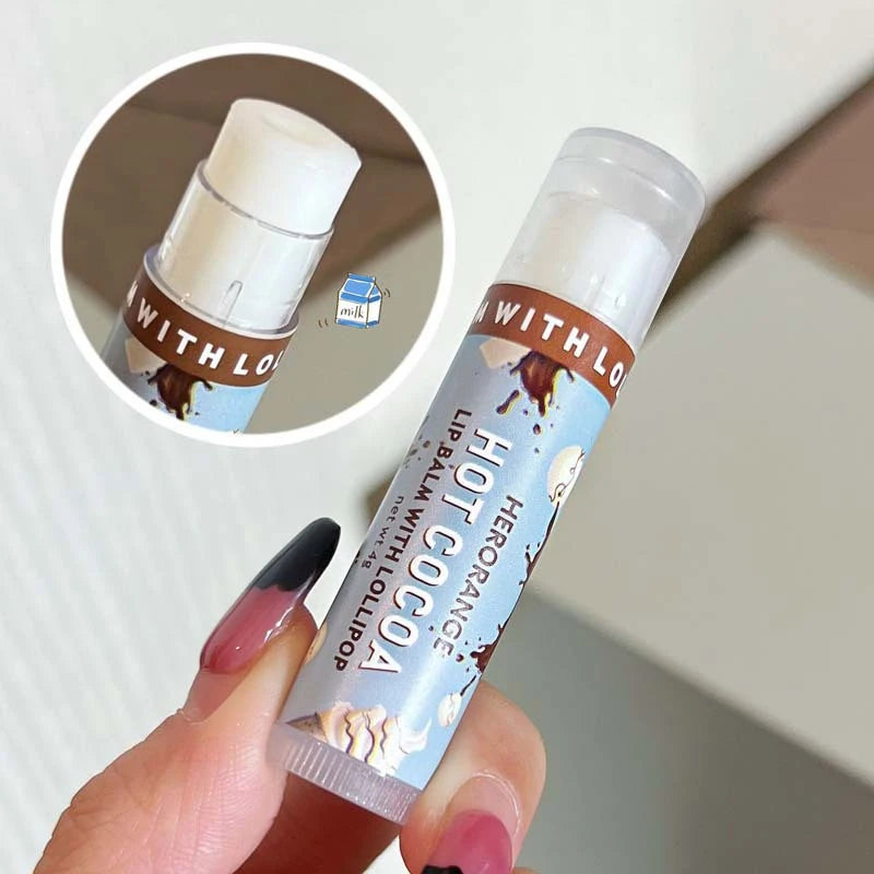 Multi flavor lollipop lipstick Hot Cocoa Lip Mask Moisturizes, moisturizes and reduces lip lines for men and women