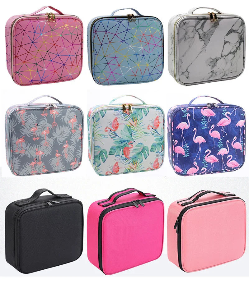 Female Professional Makeup Organizer Travel Beauty Cosmetic Case For Make Up Bag Bolso Mujer Storage Box Nail Tool Suitcase