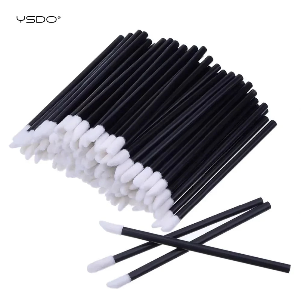 YSDO Lip Brush Eyelash 5/50/100Pcs Lipsticks Mascara Applicator Lipstick Wands Eyelashes brush Set Cosmetic Makeup Tools
