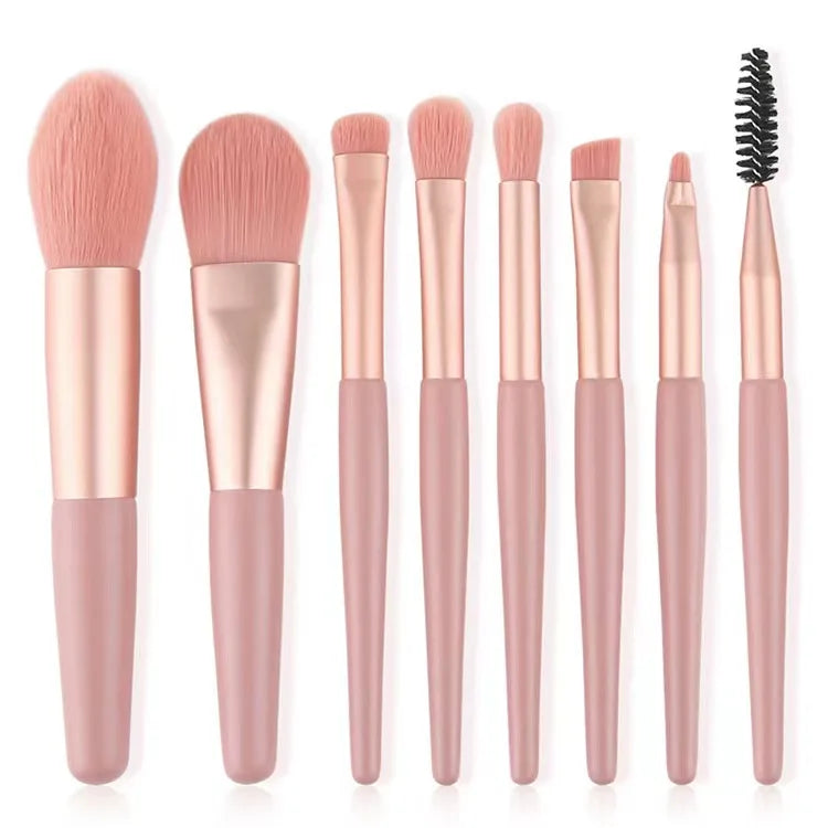 8Pcs Portable Makeup Brushes Set Cosmetic Powder Eye Shadow Foundation Blush Blending Concealer Beauty Make Up Tool Brushes Hot
