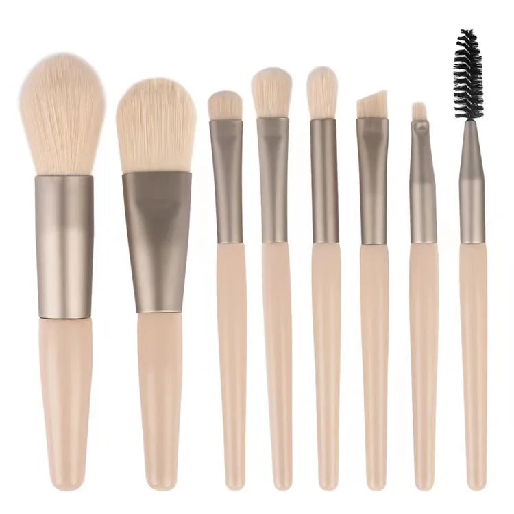 8Pcs Portable Makeup Brushes Set Cosmetic Powder Eye Shadow Foundation Blush Blending Concealer Beauty Make Up Tool Brushes Hot