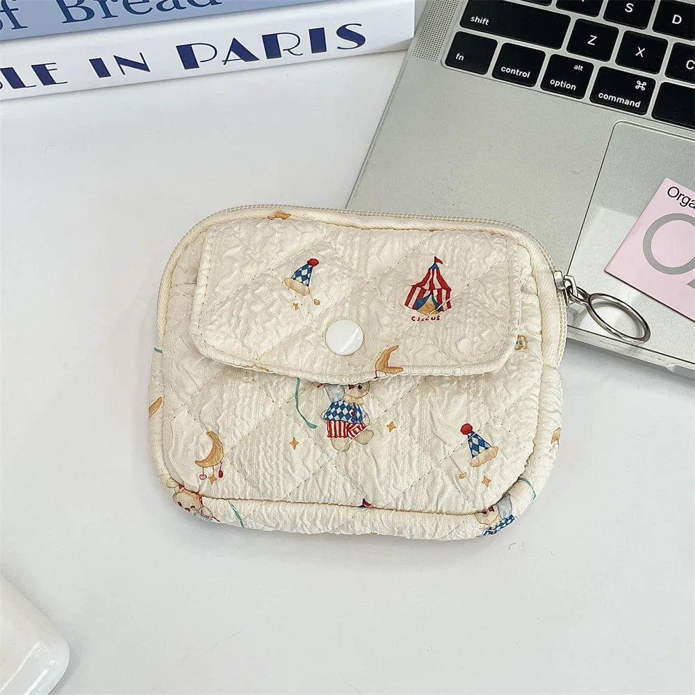 Cute Cartoon Small Travel Cosmetic Lipstick Earphone Card Portable Storage Bag Purse Women Gift Pouch In Make up Bags Organizer