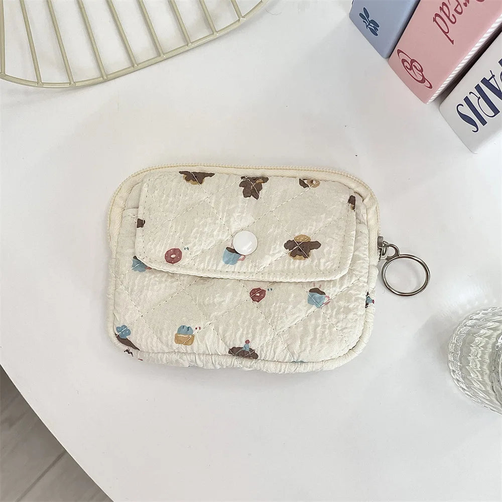 Cute Cartoon Small Travel Cosmetic Lipstick Earphone Card Portable Storage Bag Purse Women Gift Pouch In Make up Bags Organizer