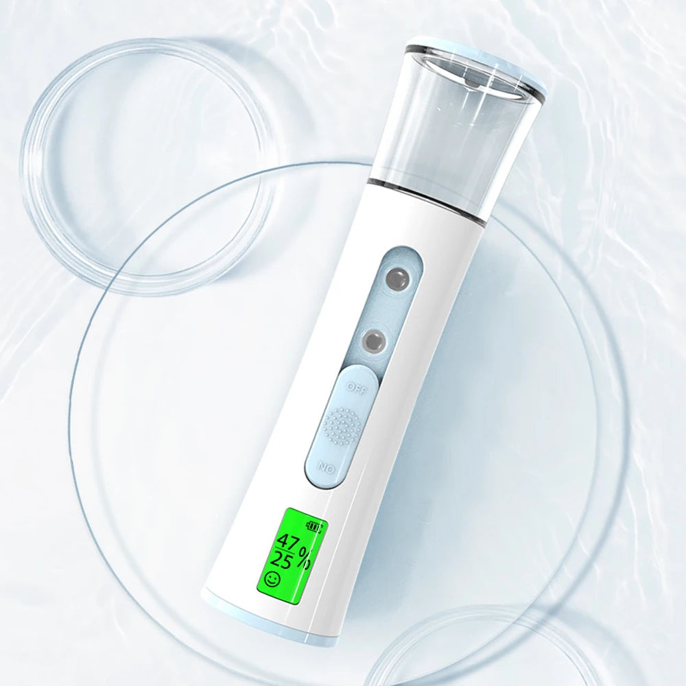 Nano Facial Steamer Mist Spray Eyelash Extensions Cleaning Pores Water SPA Moisturizing Hydrating Face Sprayer USB Rechargeable