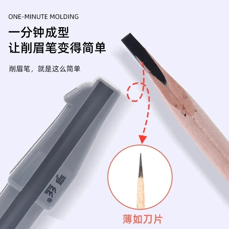 1pcs Microblading Wooden Eyebrow Pencil Sharpener Waterproof Long-lasting Semi Permanent Tattoo Makeup Tools