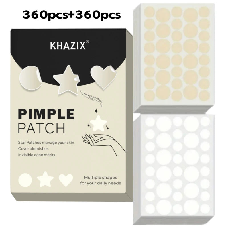 720PCS Circular Transparent And Skin Tone Acne Patches Skincare Stickers Facial Spot Covering Makeup Tools