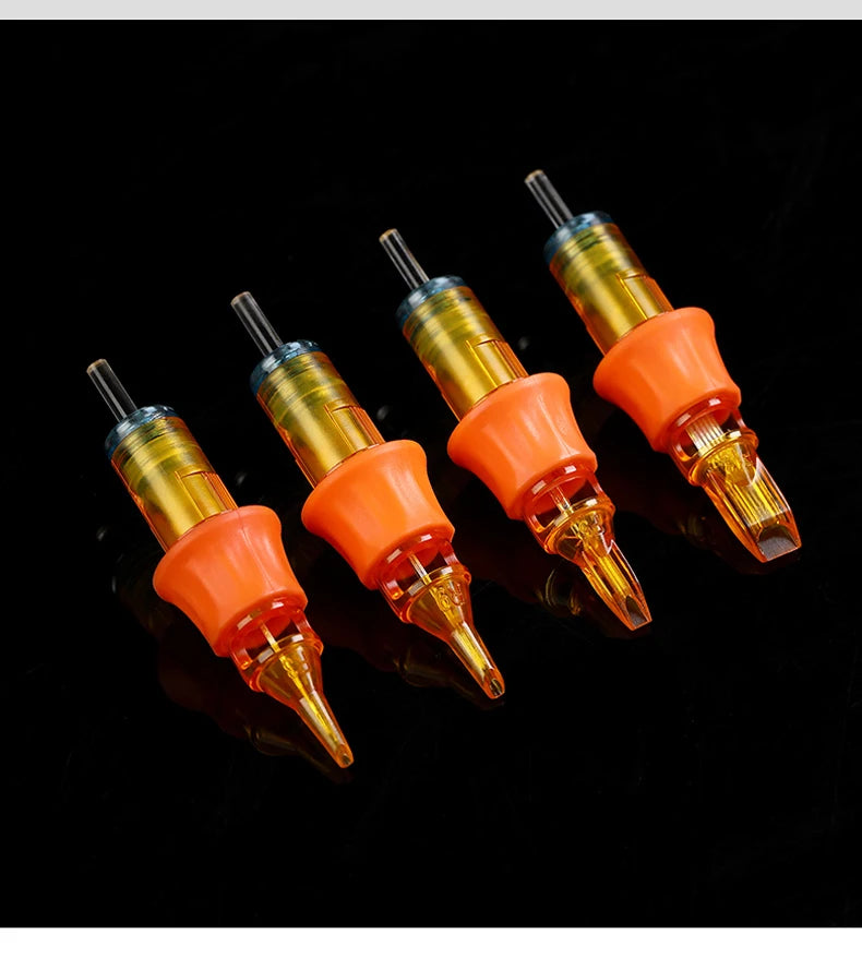 YILONG 10PCS Individual Package RM/RL/RS/M1 Cartridge Tattoo Needles Permanent Make-Up Tattoo Tool for Tattoo Machine Pen