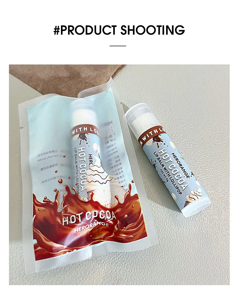 Multi flavor lollipop lipstick Hot Cocoa Lip Mask Moisturizes, moisturizes and reduces lip lines for men and women