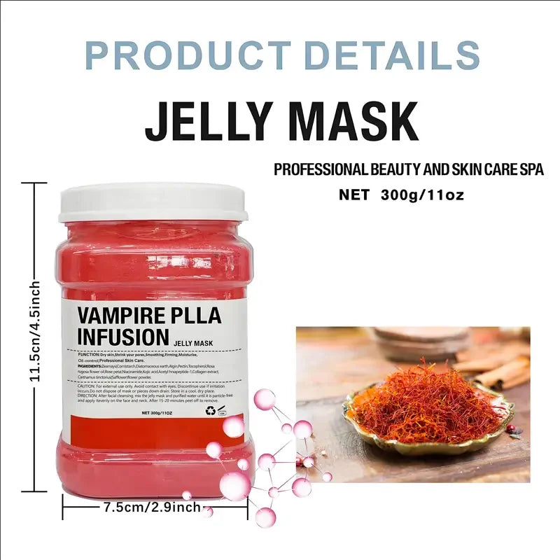 650g Hyaluronic Facial Moisturizing Mask Powder Nourishing Jelly Mask ，Hydrating and Firming Facial Treatment for All Skin Types