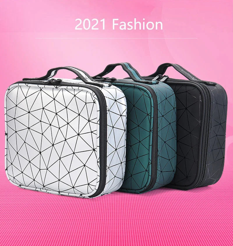 Female Professional Makeup Organizer Travel Beauty Cosmetic Case For Make Up Bag Bolso Mujer Storage Box Nail Tool Suitcase