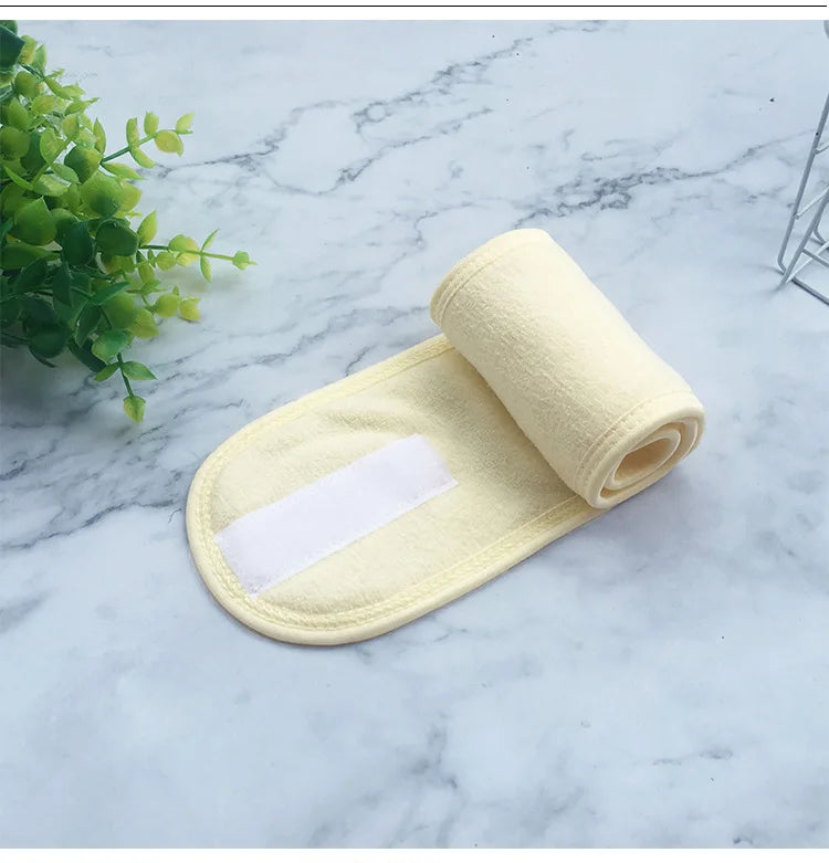 Head Bands Adjustable Wide Hairband Yoga Spa Bath Shower Makeup Wash Face Cosmetic Headband for Women Ladies Make Up Accessories