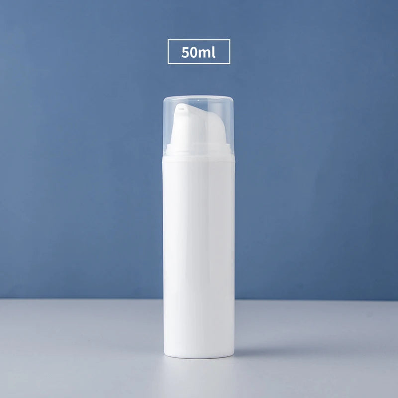 15/30/50ml Empty Airless Pump Bottles Mini Lotion Vacuum Cosmetic Containers Women Make Up Travel Emulsion Bottle