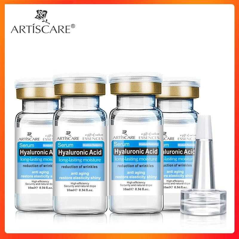 ARTISCARE Hyaluronic Acid Face Serum 4pcs/Lot for Moisturizing and Hydrating Facial HA Essence Face Care Products