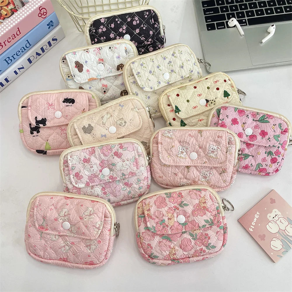Cute Cartoon Small Travel Cosmetic Lipstick Earphone Card Portable Storage Bag Purse Women Gift Pouch In Make up Bags Organizer