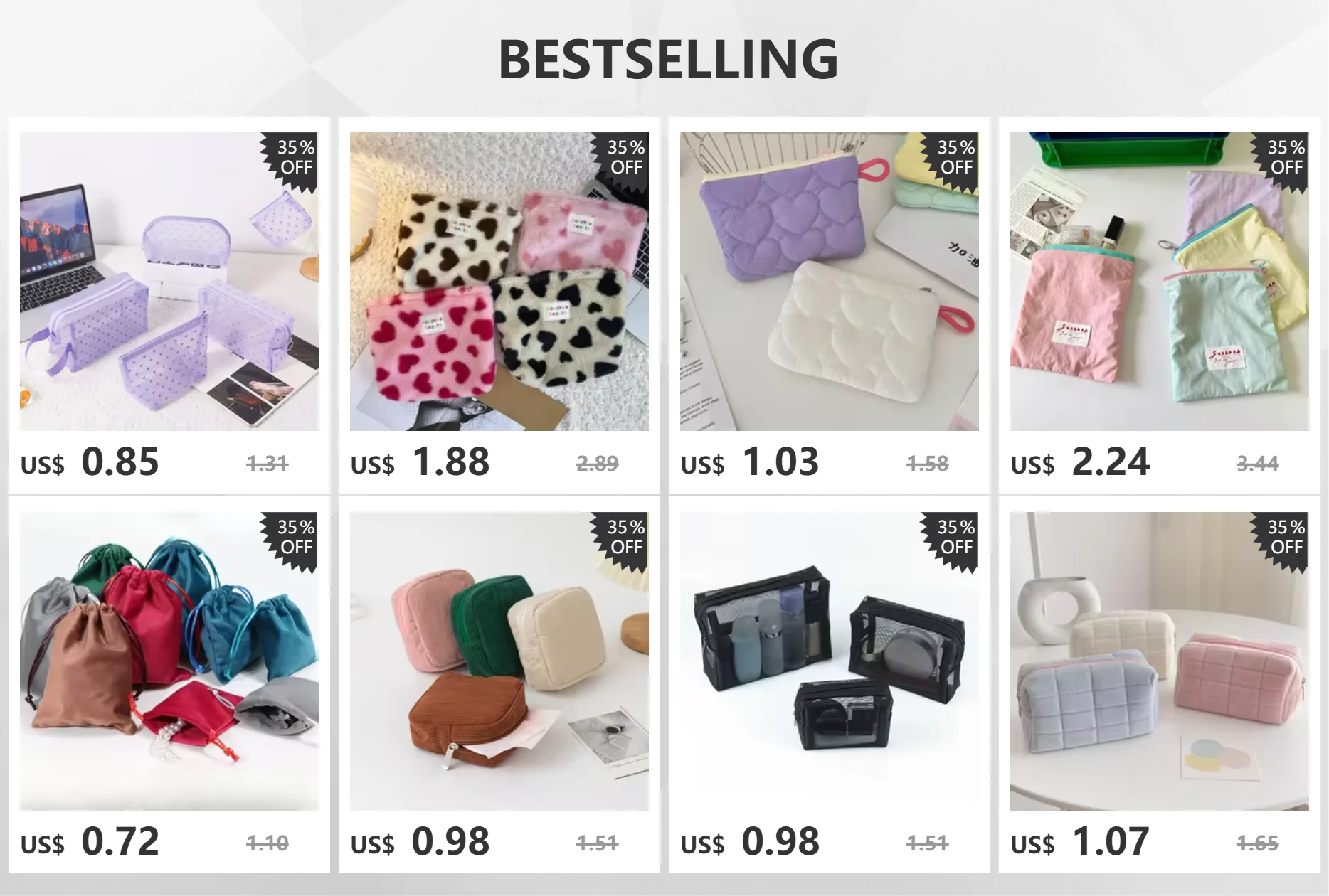 New Flower Print Canvas Women Makeup Bag Toiletries Organize Zipper Bag Travel Wash Pouch Cosmetic Bag Female Make Up Bag