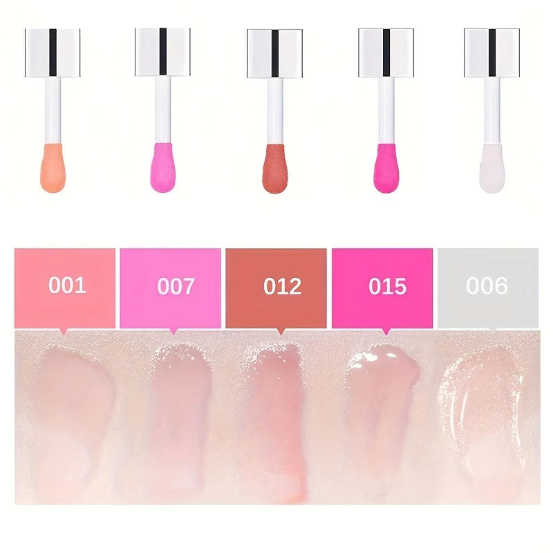 Hydrating Lip Glow Oil, Moisturizing Transparent Plumping Lip Gloss, Tinted for Lip Care and Dry Lip,Ideal Gift For Mother's Day