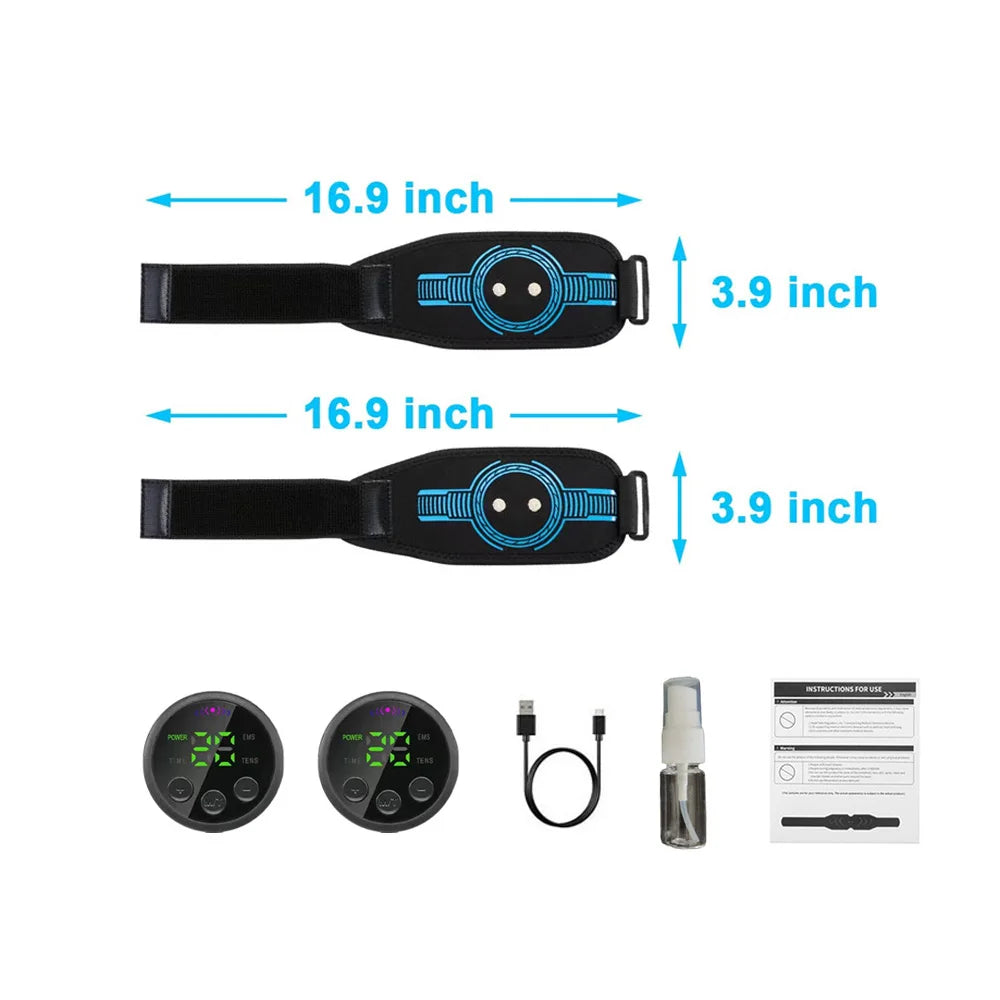 EMS Abdominal Toning Belt Abs Muscle Trainer USB ReCharge Muscle Toner Body Waist Belly Massager Weight Loss Fitness Equiment