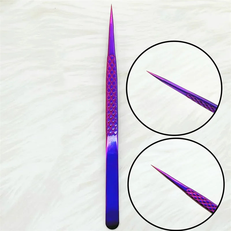 1PC Precision False Lashes Eyelashes Extension Tweezers volume fans Pliers Nail Clips non-slip Professional Beauty make up Tools