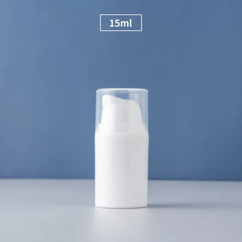 15/30/50ml Empty Airless Pump Bottles Mini Lotion Vacuum Cosmetic Containers Women Make Up Travel Emulsion Bottle