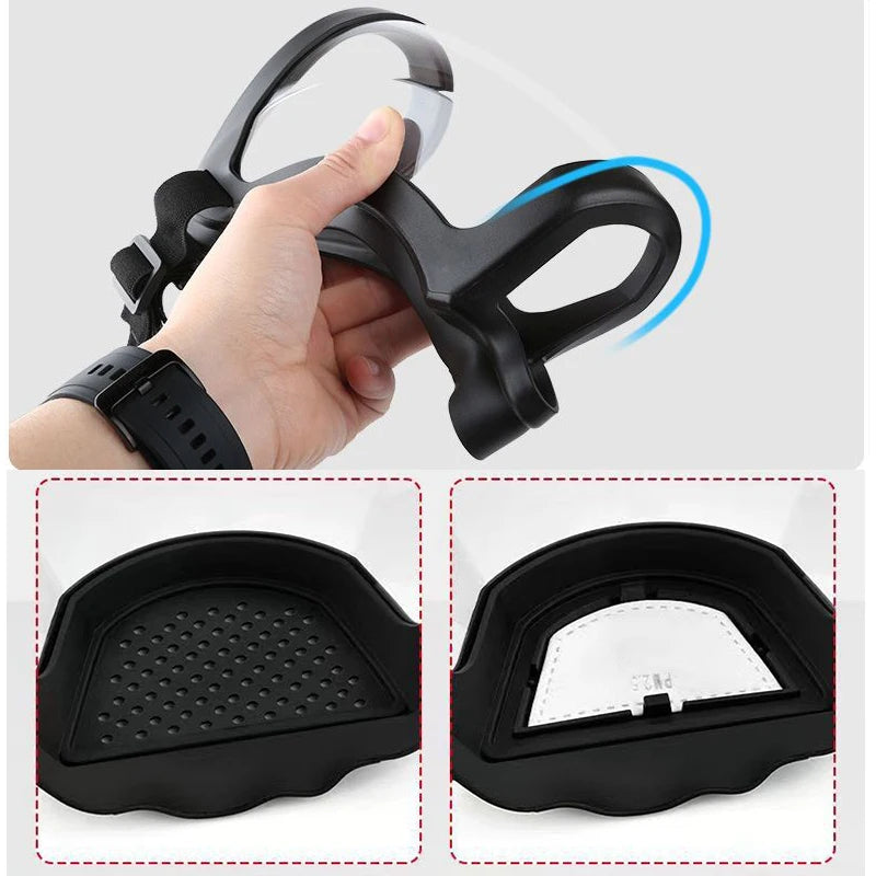 Protection Mask Transparent Facial Protector Face FaceMask Protective Outdoor Safety Mask Head Cover Work Protection Splashproof