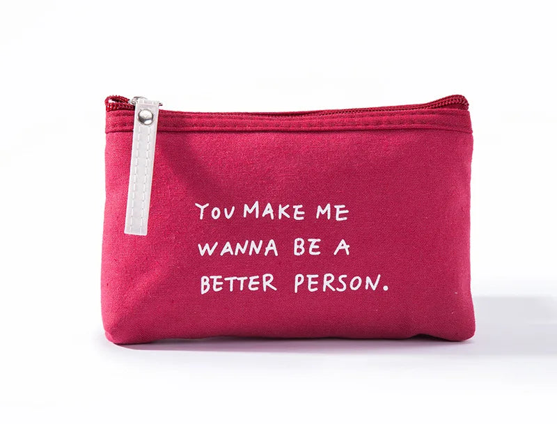 New Flower Print Canvas Women Makeup Bag Toiletries Organize Zipper Bag Travel Wash Pouch Cosmetic Bag Female Make Up Bag