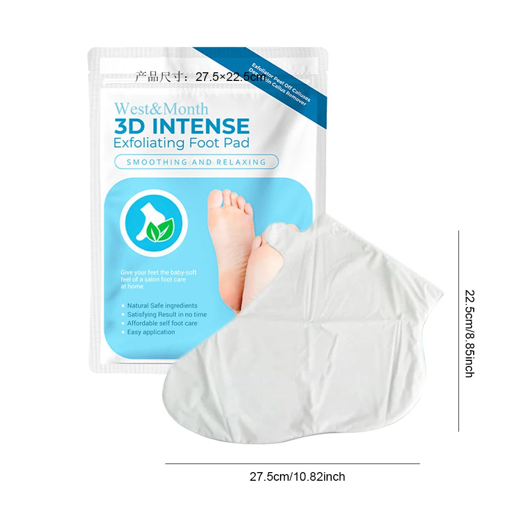 1 Pair Exfoliating Callus Booties Feet Care Foot Mask Sheet Pack Mildly Nourish Moisturizing for Dry Cracked Feet