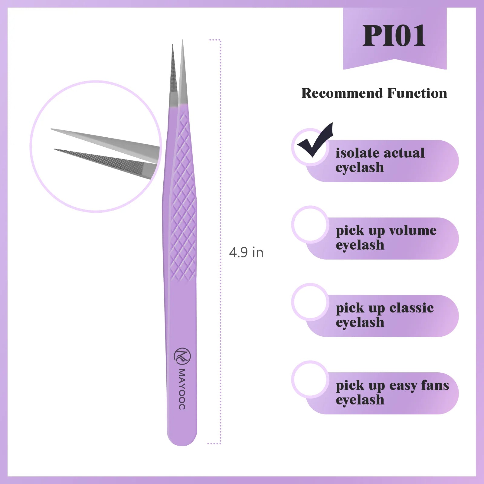 Eyelash Extensions Tweezers  With Fiber Tips Lash Artists High Precision Superhard Anti-Static Tweezer Makeup Tools Custom Logo
