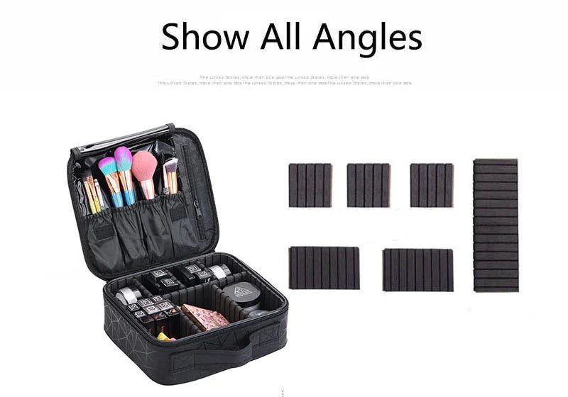 Female Professional Makeup Organizer Travel Beauty Cosmetic Case For Make Up Bag Bolso Mujer Storage Box Nail Tool Suitcase