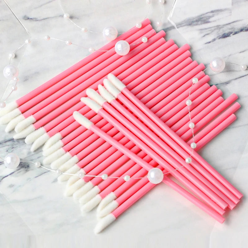 YSDO Lip Brush Eyelash 5/50/100Pcs Lipsticks Mascara Applicator Lipstick Wands Eyelashes brush Set Cosmetic Makeup Tools