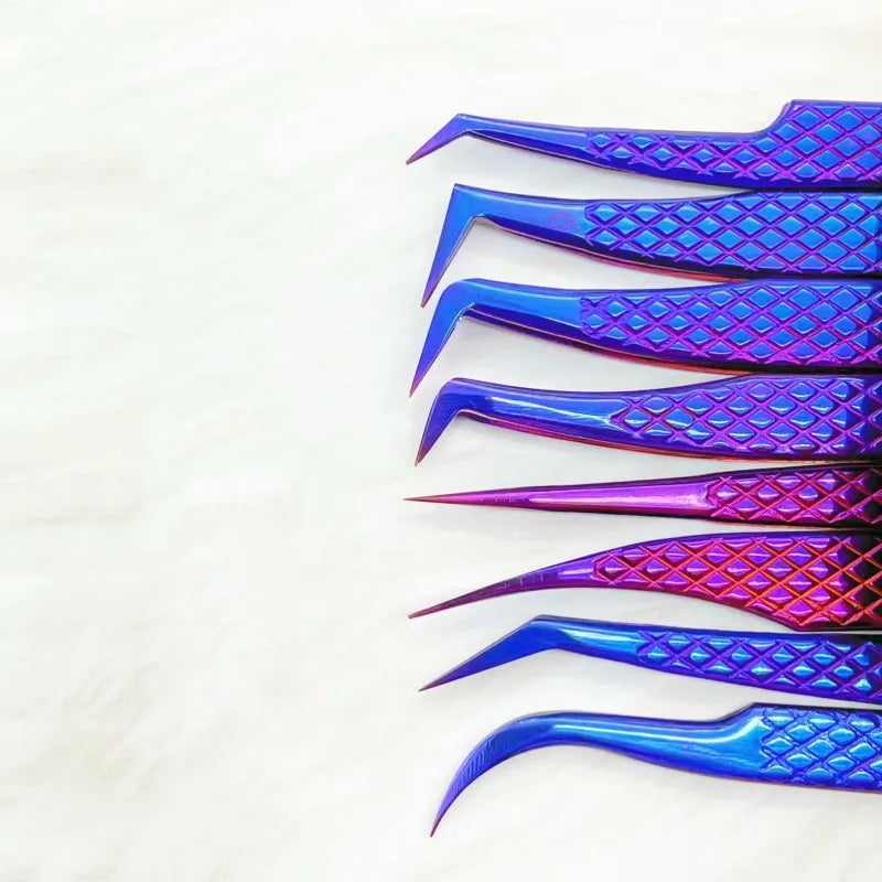 1PC Precision False Lashes Eyelashes Extension Tweezers volume fans Pliers Nail Clips non-slip Professional Beauty make up Tools