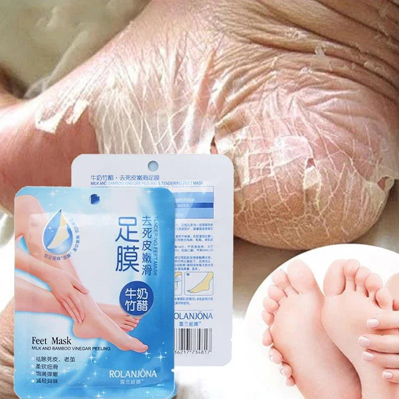 1 Pair Exfoliating Foot Masks Peeling Mask Remove Feet Dead Skin Calluses Foot Care