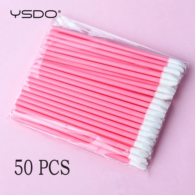 YSDO Lip Brush Eyelash 5/50/100Pcs Lipsticks Mascara Applicator Lipstick Wands Eyelashes brush Set Cosmetic Makeup Tools