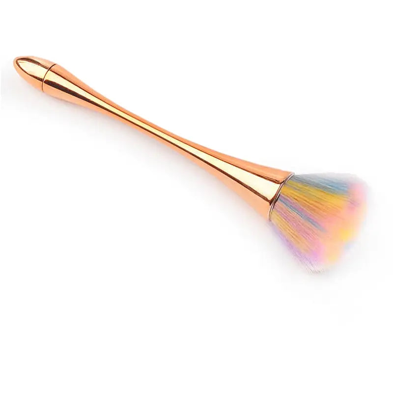 6 Styles Gold Powder Brush Professional Nail Art Make Up Brush Large Cosmetic Face Cont Cosmetic Face Cont Brocha Colorete Tools