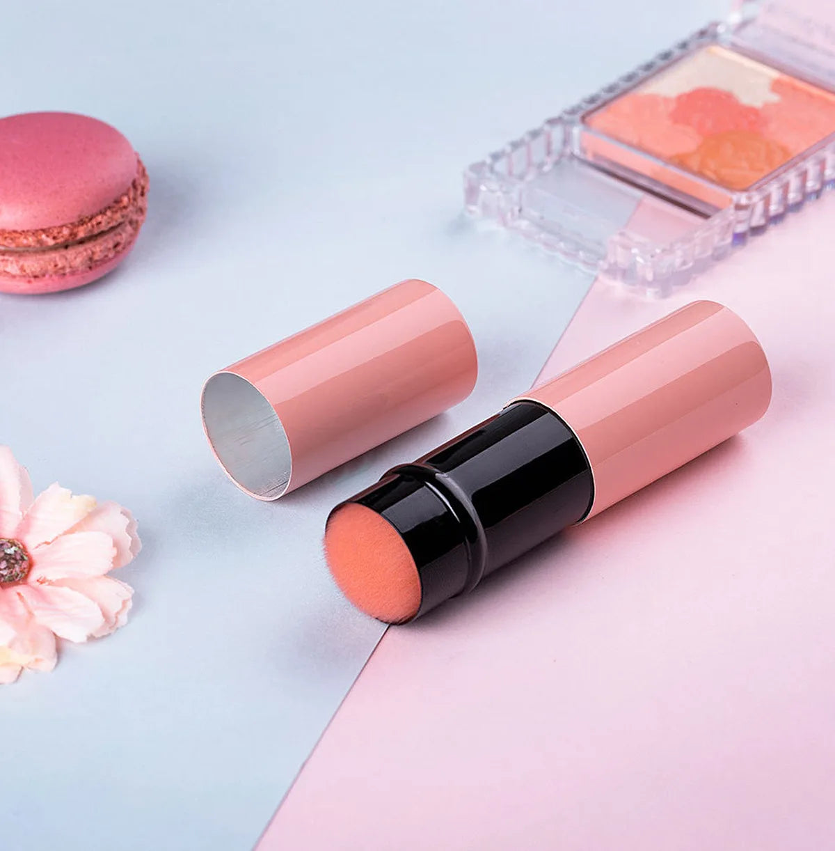 1 Pcs Retractable Makeup Brushes Powder Foundation Blending Blush Brush Make Up Cosmetics Brushes Female Metal Handle Brush