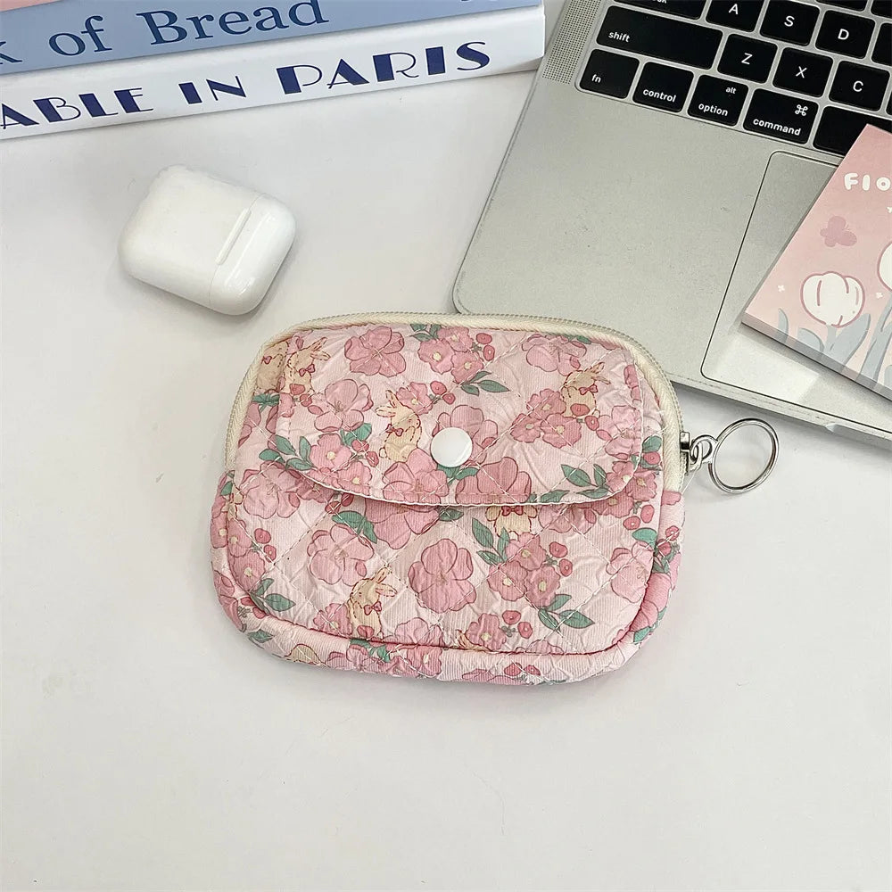 Cute Cartoon Small Travel Cosmetic Lipstick Earphone Card Portable Storage Bag Purse Women Gift Pouch In Make up Bags Organizer