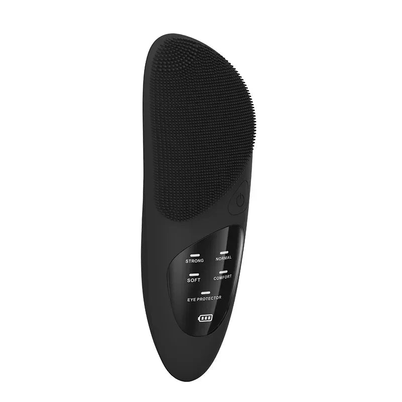 Electric Silicone Cleansing Brush USB Sonic Deep Electric Cleansing Brush Pore Blackhead Remover Double Sided Face Wash Brush