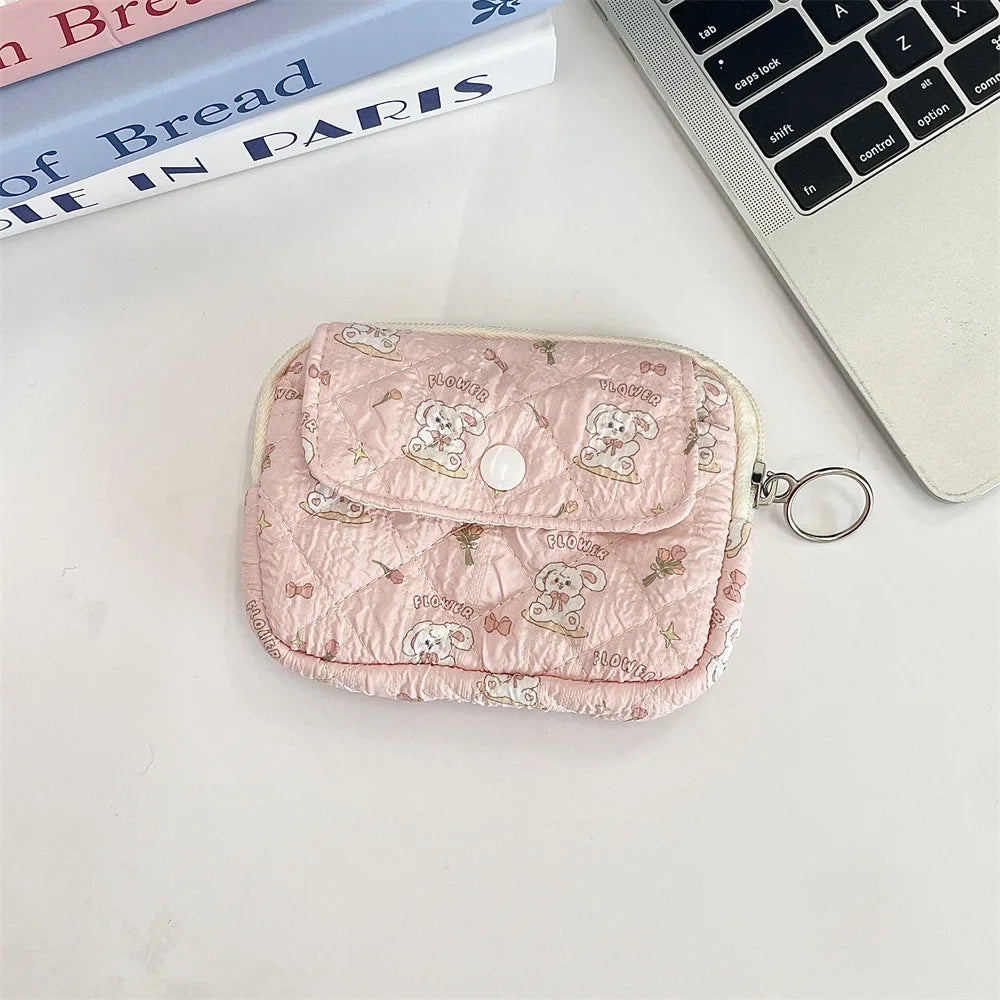 Cute Cartoon Small Travel Cosmetic Lipstick Earphone Card Portable Storage Bag Purse Women Gift Pouch In Make up Bags Organizer