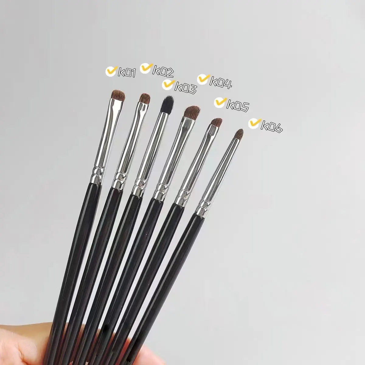 1pc Pony Hair Precision Eyeshadow Makeup Brushes Small Smudge Make Up Brush set Eye Pro Kit Pointed shape Smoky stylish Brush