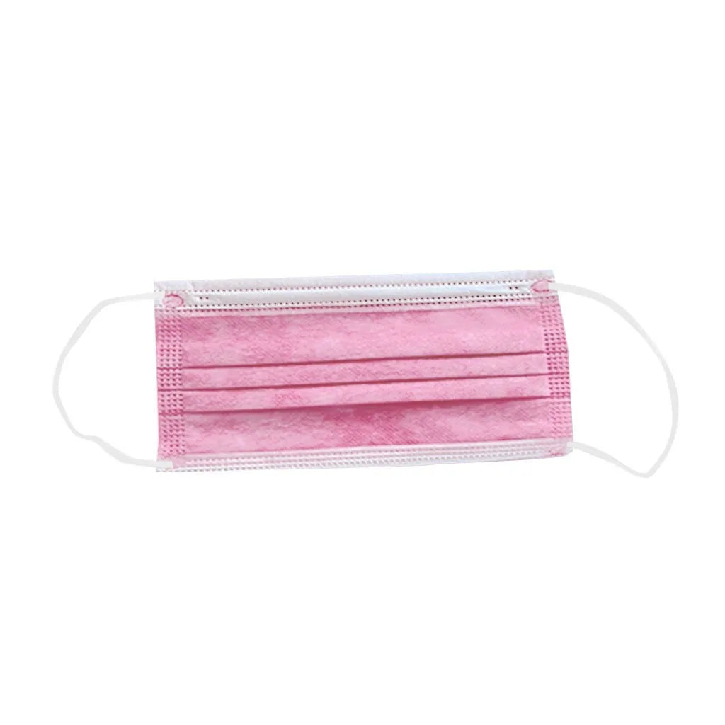 50pcs Women Man Solid Disposable Face Mask 3ply Ear Loop Anti-Pm2.5 Mask Fan Purple Disposable Mask Dustproof And Aesthetically