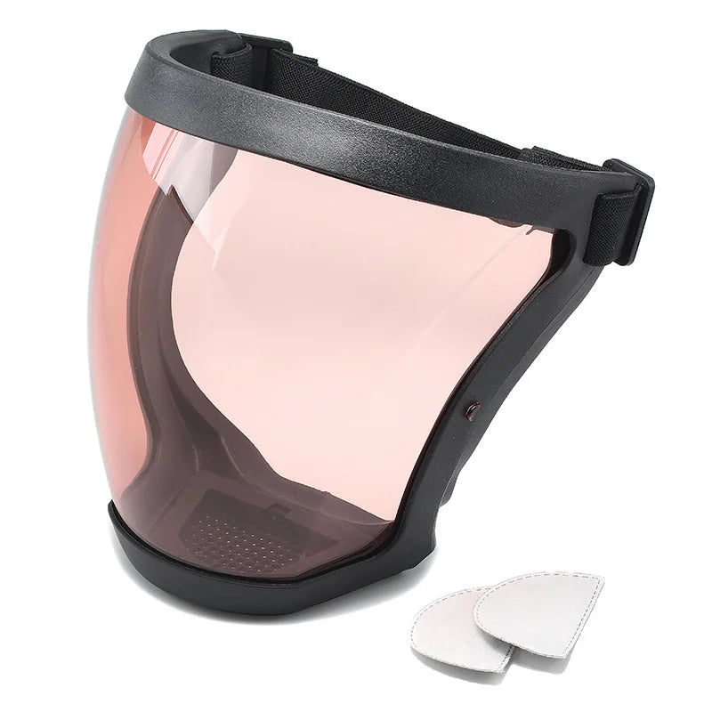 Protection Mask Transparent Facial Protector Face FaceMask Protective Outdoor Safety Mask Head Cover Work Protection Splashproof