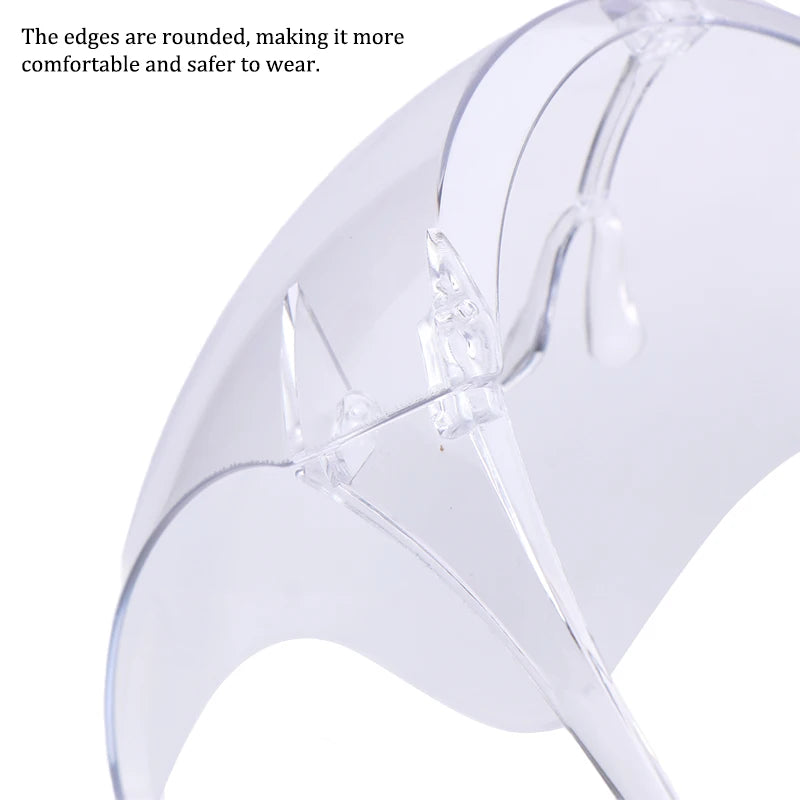 Professional Full Face Shield Nail Art Dustproof Mask HD Anti-fog Acrylic Transparent Face Protector Guard Kitchen Cooking Tool
